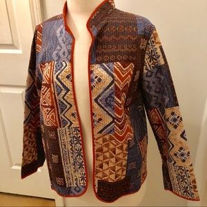 Alfred Dunner Quilted Cotton Jacket Size 12